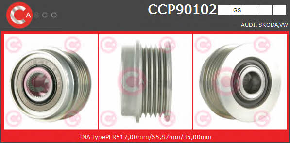 Casco CCP90102GS Belt pulley generator CCP90102GS: Buy near me at 2407.PL in Poland at an Affordable price!