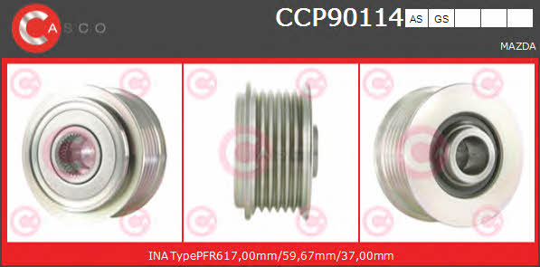 Casco CCP90114GS Belt pulley generator CCP90114GS: Buy near me in Poland at 2407.PL - Good price!