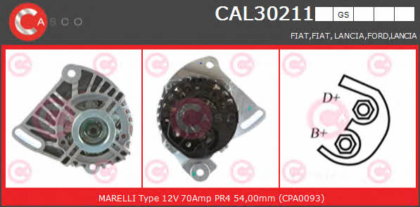 Casco CAL30211GS Alternator CAL30211GS: Buy near me at 2407.PL in Poland at an Affordable price!