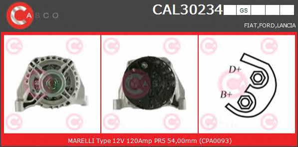 Casco CAL30234GS Alternator CAL30234GS: Atrakcyjna cena w Polsce na 2407.PL - Zamów teraz!