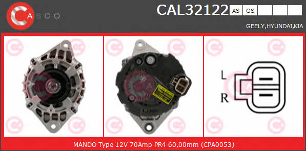 Casco CAL32122GS Генератор CAL32122GS: Приваблива ціна - Купити у Польщі на 2407.PL!