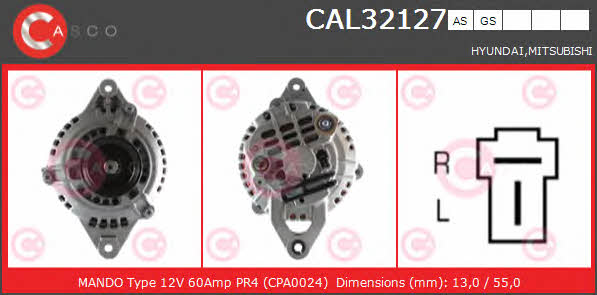 Casco CAL32127GS Генератор CAL32127GS: Приваблива ціна - Купити у Польщі на 2407.PL!