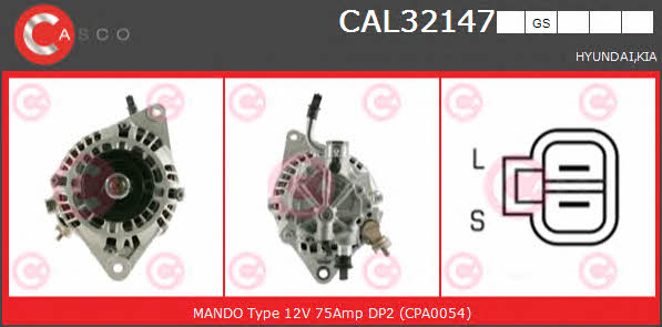 Casco CAL32147GS Генератор CAL32147GS: Отличная цена - Купить в Польше на 2407.PL!