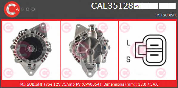 Casco CAL35128AS Alternator CAL35128AS: Buy near me in Poland at 2407.PL - Good price!