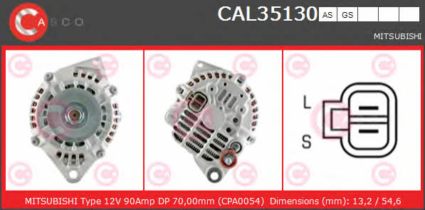 Casco CAL35130AS Alternator CAL35130AS: Dobra cena w Polsce na 2407.PL - Kup Teraz!