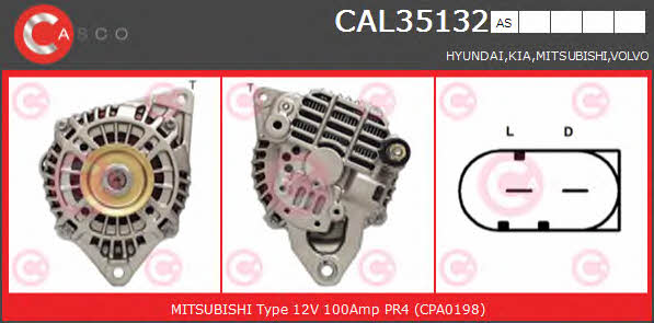 Casco CAL35132AS Alternator CAL35132AS: Buy near me in Poland at 2407.PL - Good price!