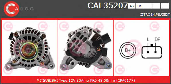 Casco CAL35207AS Alternator CAL35207AS: Buy near me in Poland at 2407.PL - Good price!