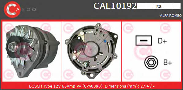 Casco CAL10192RS Generator CAL10192RS: Kaufen Sie zu einem guten Preis in Polen bei 2407.PL!