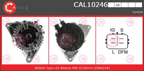 Casco CAL10246GS Alternator CAL10246GS: Buy near me in Poland at 2407.PL - Good price!