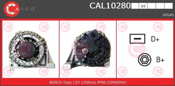 Casco CAL10280GS Alternator CAL10280GS: Buy near me in Poland at 2407.PL - Good price!