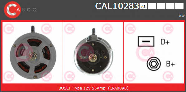Casco CAL10283AS Alternator CAL10283AS: Buy near me in Poland at 2407.PL - Good price!