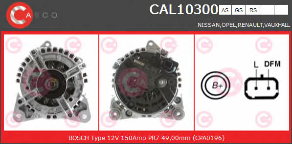 Casco CAL10300AS Alternator CAL10300AS: Buy near me in Poland at 2407.PL - Good price!