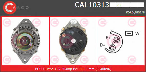 Casco CAL10313GS Alternator CAL10313GS: Buy near me in Poland at 2407.PL - Good price!