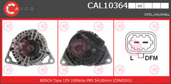 Casco CAL10364GS Alternator CAL10364GS: Dobra cena w Polsce na 2407.PL - Kup Teraz!