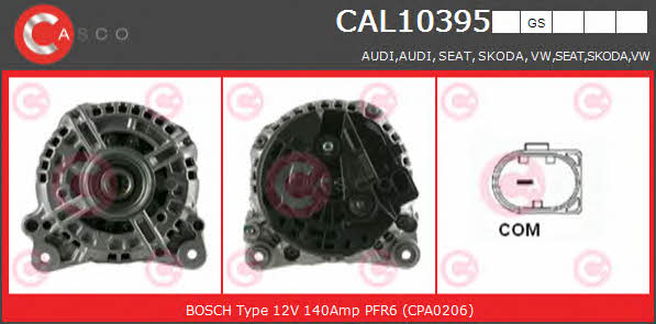 Casco CAL10395GS Alternator CAL10395GS: Buy near me in Poland at 2407.PL - Good price!
