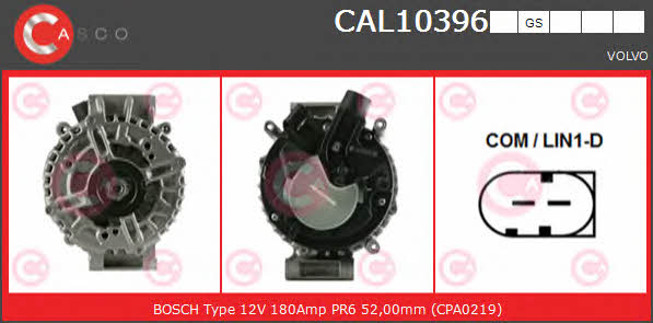 Casco CAL10396GS Alternator CAL10396GS: Buy near me in Poland at 2407.PL - Good price!
