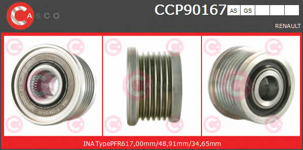 Casco CCP90167AS Belt pulley generator CCP90167AS: Buy near me in Poland at 2407.PL - Good price!