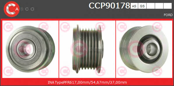 Casco CCP90178AS Belt pulley generator CCP90178AS: Buy near me in Poland at 2407.PL - Good price!