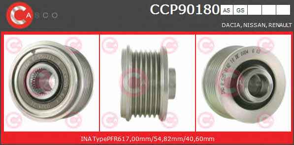 Casco CCP90180GS Belt pulley generator CCP90180GS: Buy near me in Poland at 2407.PL - Good price!
