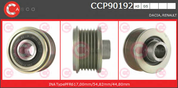 Casco CCP90192GS Belt pulley generator CCP90192GS: Buy near me in Poland at 2407.PL - Good price!