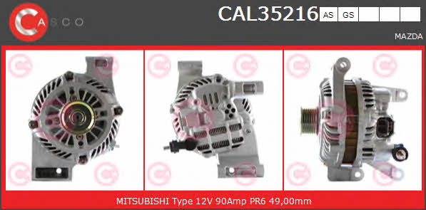 Casco CAL35216AS Alternator CAL35216AS: Buy near me in Poland at 2407.PL - Good price!