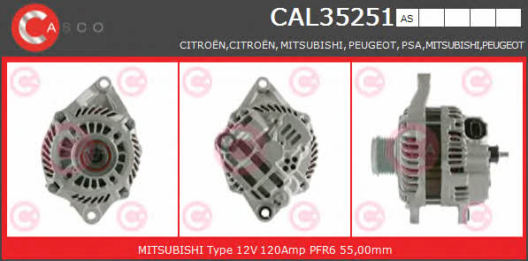 Casco CAL35251AS Alternator CAL35251AS: Buy near me in Poland at 2407.PL - Good price!