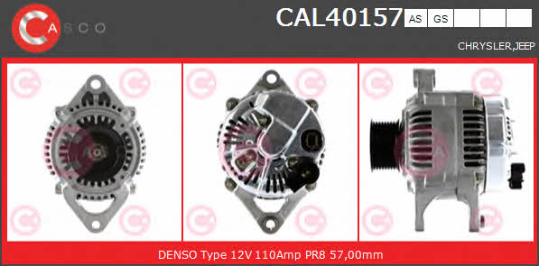 Casco CAL40157AS Alternator CAL40157AS: Buy near me in Poland at 2407.PL - Good price!