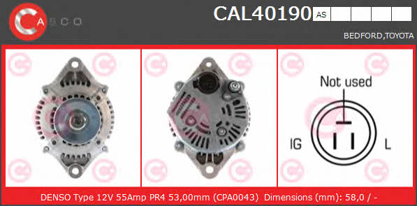 Casco CAL40190AS Generator CAL40190AS: Kaufen Sie zu einem guten Preis in Polen bei 2407.PL!
