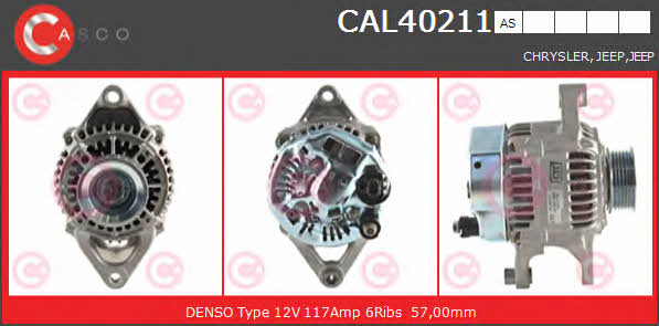Casco CAL40211AS Alternator CAL40211AS: Buy near me in Poland at 2407.PL - Good price!