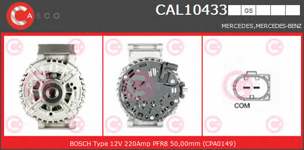 Casco CAL10433GS Генератор CAL10433GS: Приваблива ціна - Купити у Польщі на 2407.PL!