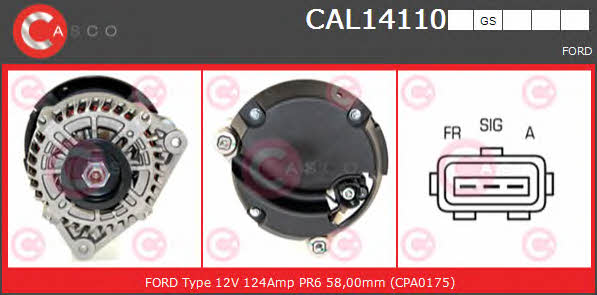Casco CAL14110GS Alternator CAL14110GS: Buy near me in Poland at 2407.PL - Good price!