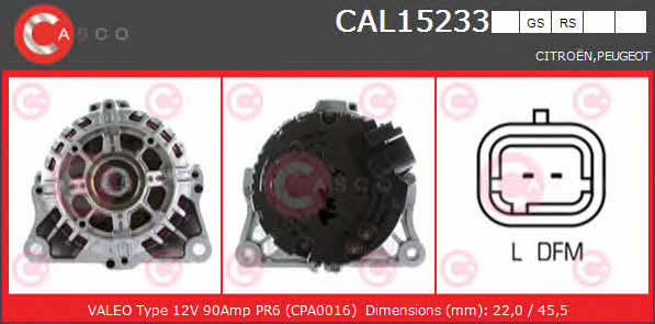 Casco CAL15233GS Generator CAL15233GS: Kaufen Sie zu einem guten Preis in Polen bei 2407.PL!