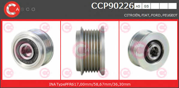 Casco CCP90226AS Belt pulley generator CCP90226AS: Buy near me at 2407.PL in Poland at an Affordable price!
