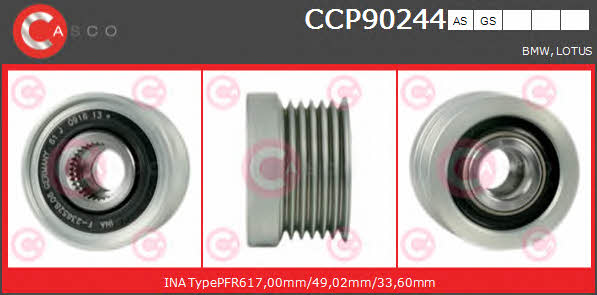 Casco CCP90244AS Belt pulley generator CCP90244AS: Buy near me at 2407.PL in Poland at an Affordable price!