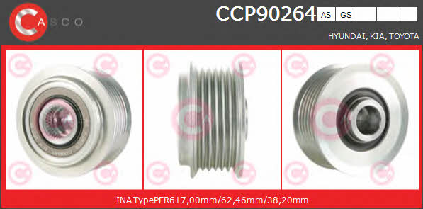 Casco CCP90264AS Belt pulley generator CCP90264AS: Buy near me in Poland at 2407.PL - Good price!