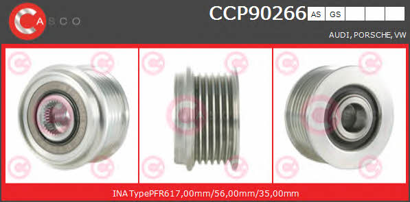 Casco CCP90266AS Belt pulley generator CCP90266AS: Buy near me in Poland at 2407.PL - Good price!