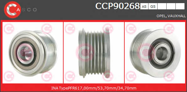 Casco CCP90268AS Belt pulley generator CCP90268AS: Buy near me in Poland at 2407.PL - Good price!