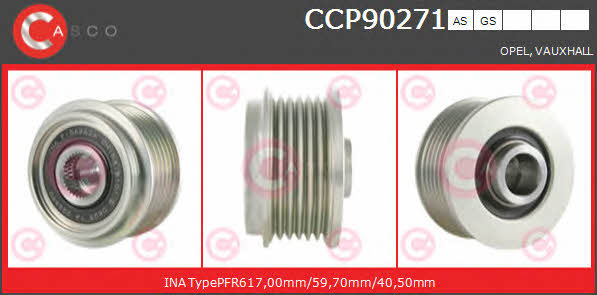 Casco CCP90271GS Belt pulley generator CCP90271GS: Buy near me in Poland at 2407.PL - Good price!