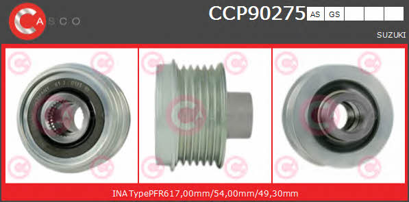 Casco CCP90275GS Belt pulley generator CCP90275GS: Buy near me in Poland at 2407.PL - Good price!