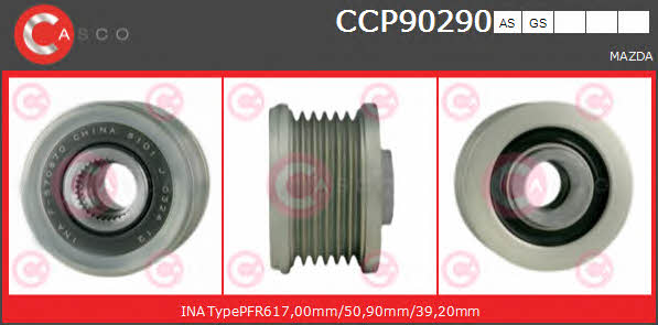 Casco CCP90290AS Belt pulley generator CCP90290AS: Buy near me in Poland at 2407.PL - Good price!