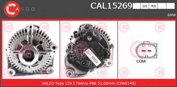 Casco CAL15269GS Alternator CAL15269GS: Buy near me at 2407.PL in Poland at an Affordable price!