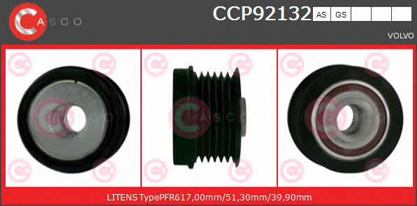 Casco CCP92132GS Belt pulley generator CCP92132GS: Buy near me in Poland at 2407.PL - Good price!