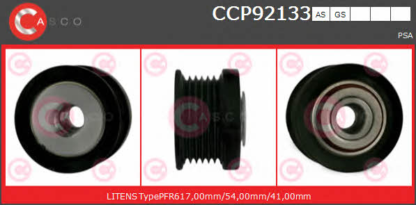Casco CCP92133AS Belt pulley generator CCP92133AS: Buy near me in Poland at 2407.PL - Good price!