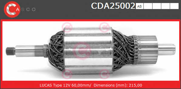 Casco CDA25002AS Ротор генератора CDA25002AS: Отличная цена - Купить в Польше на 2407.PL!