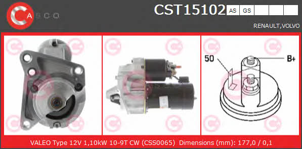 Casco CST15102GS Starter CST15102GS: Buy near me in Poland at 2407.PL - Good price!
