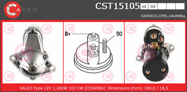 Casco CST15105AS Starter CST15105AS: Buy near me at 2407.PL in Poland at an Affordable price!