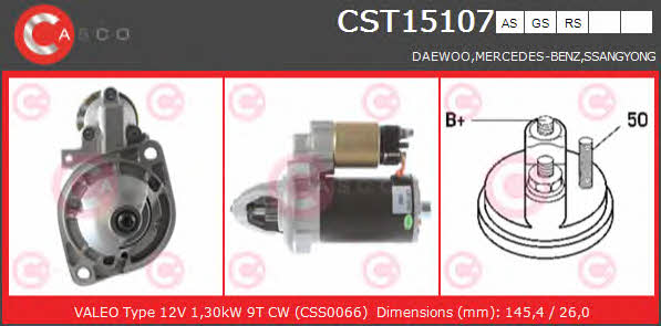 Casco CST15107AS Starter CST15107AS: Buy near me in Poland at 2407.PL - Good price!