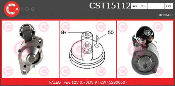 Casco CST15112OS Стартер CST15112OS: Отличная цена - Купить в Польше на 2407.PL!