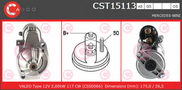 Casco CST15113AS Starter CST15113AS: Buy near me in Poland at 2407.PL - Good price!