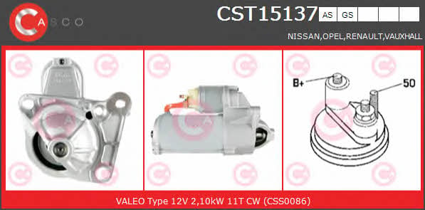 Casco CST15137AS Starter CST15137AS: Buy near me in Poland at 2407.PL - Good price!